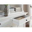 NovaSolo Provence Storage Cabinet with Hutch in Pure White