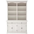 NovaSolo Provence Storage Cabinet with Hutch in Pure White