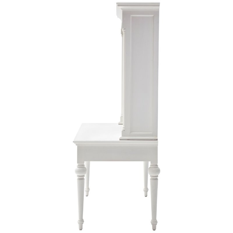NovaSolo Provence Secretary Desk in Pure White