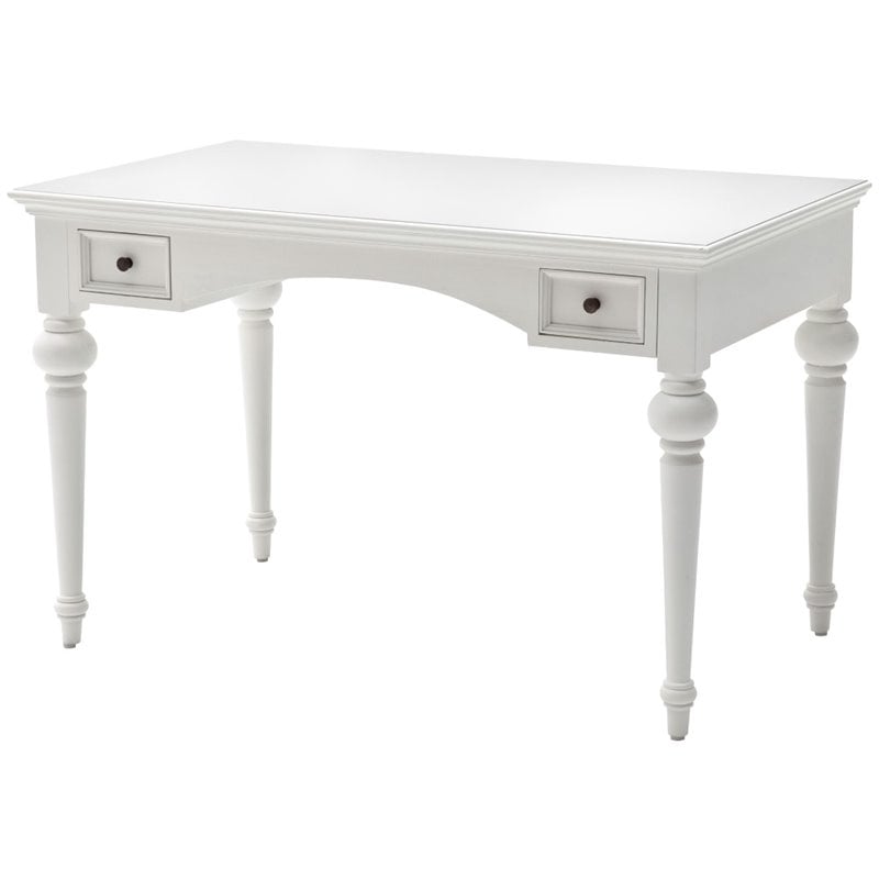 NovaSolo Provence Secretary Desk in Pure White