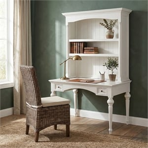 NovaSolo Provence Secretary Desk in Pure White