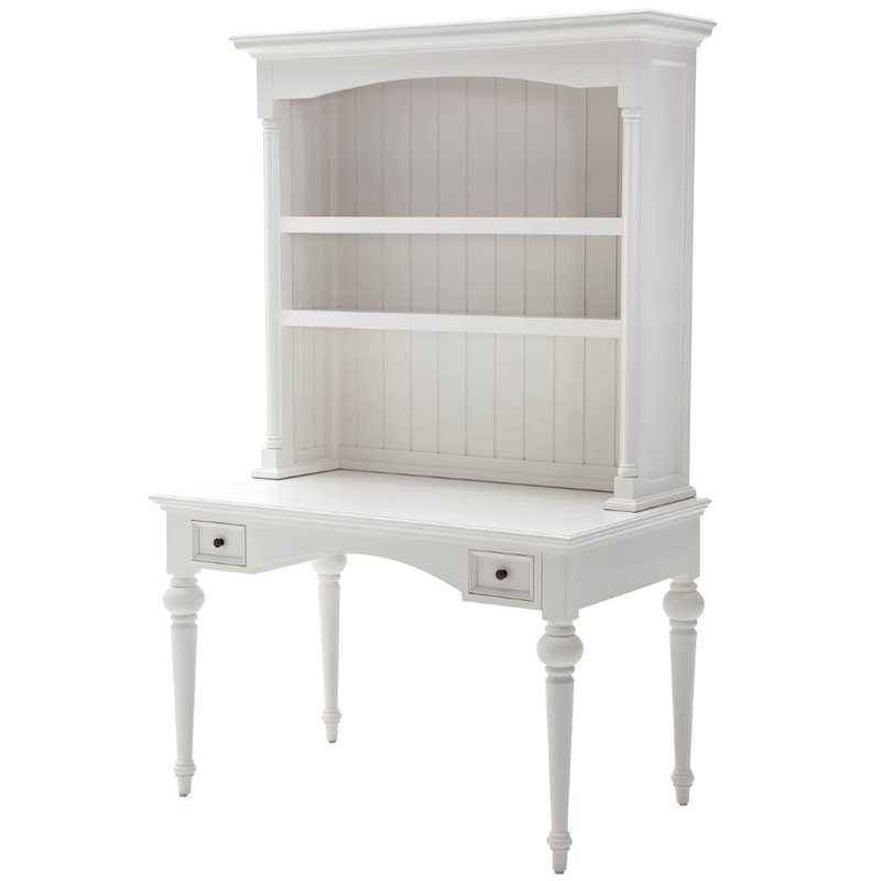 NovaSolo Provence Secretary Desk in Pure White