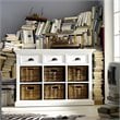 NovaSolo Halifax Buffet with 6 Baskets in Pure White