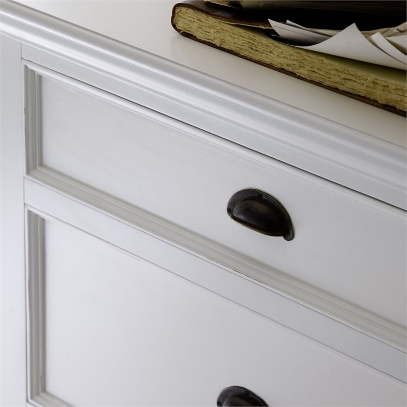 Novasolo Halifax 6 Drawer Double Dresser In Pure White B182