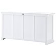NovaSolo Halifax Buffet Table/Sideboard with 4 Baskets in Pure White