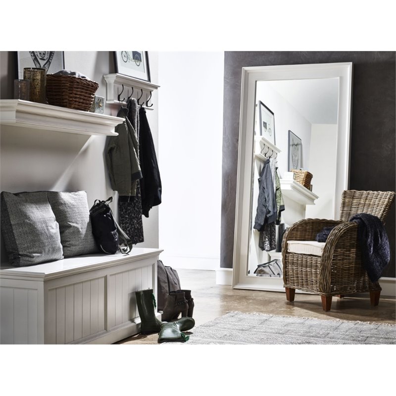NovaSolo Halifax Storage Chest Wood in Pure White