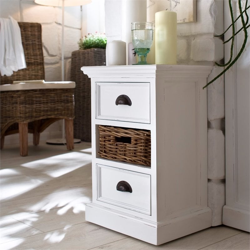 NovaSolo Halifax Short Storage Unit in Pure White