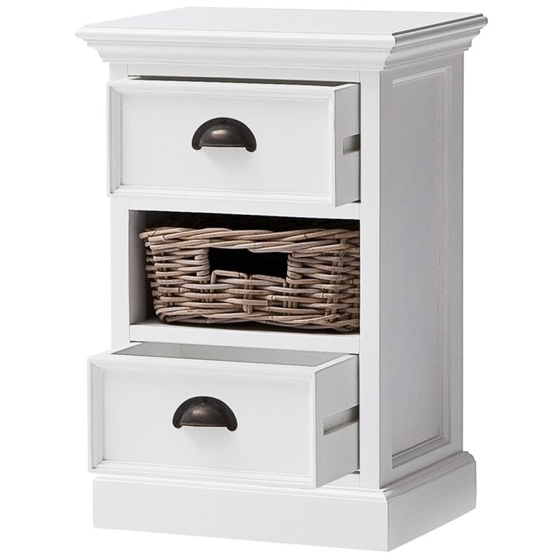 NovaSolo Halifax Short Storage Unit in Pure White