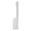 NovaSolo Halifax Hall Tree Wood in Pure White