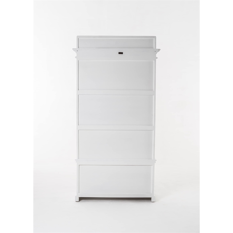 NovaSolo Halifax Hall Tree Wood in Pure White