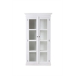 NovaSolo Halifax Curio Cabinet Wood in Pure White