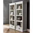 NovaSolo Halifax 4 Shelf Bookcase in Pure White