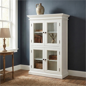 NovaSolo Halifax 2 Tier Pantry in Pure White