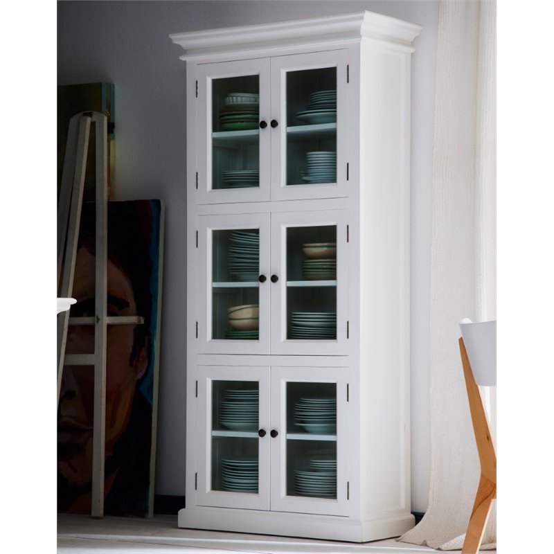 NovaSolo Halifax 3 Tier Pantry in Pure White