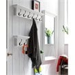 NovaSolo Halifax 6-Hook Coat Rack in Pure White