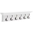 NovaSolo Halifax 6-Hook Coat Rack in Pure White