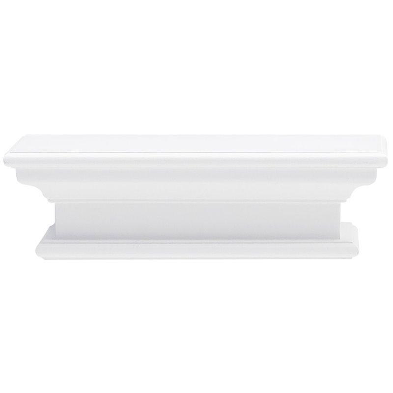 NovaSolo Halifax Short Floating Wall Shelf in Pure White