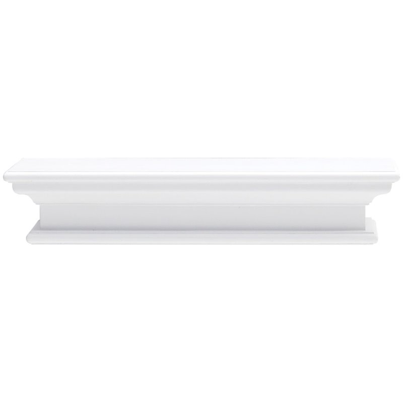 NovaSolo Halifax Medium Floating Wall Shelf in Pure White