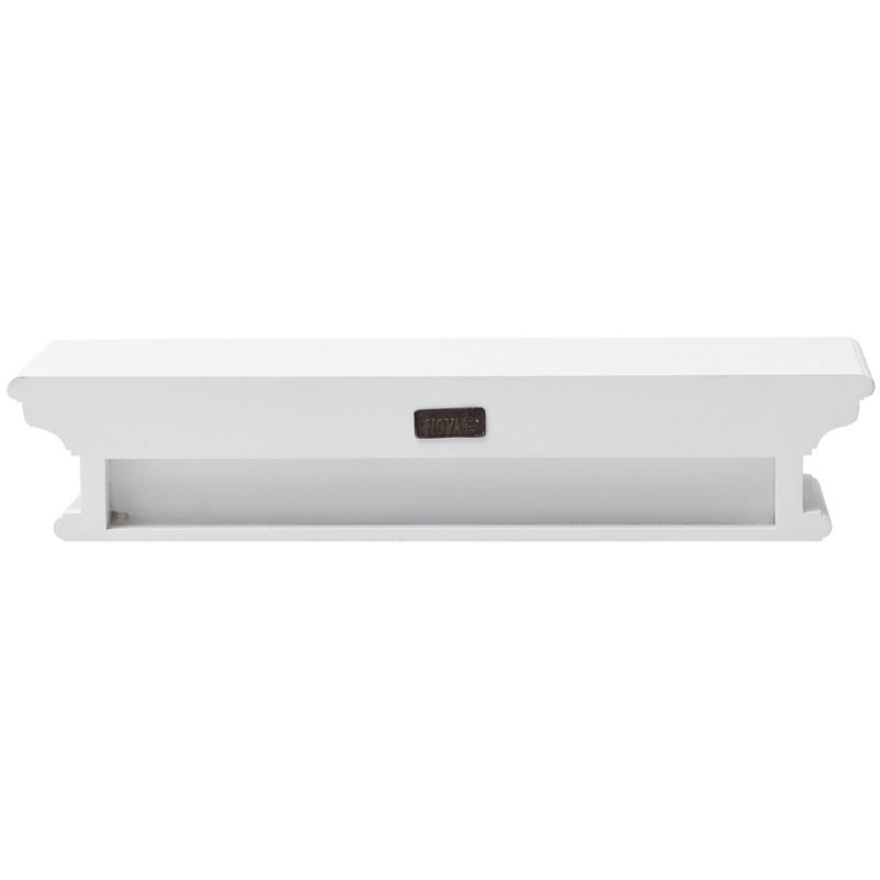 NovaSolo Halifax Medium Floating Wall Shelf in Pure White