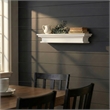 NovaSolo Halifax Medium Floating Wall Shelf in Pure White