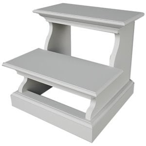 novasolo halifax bed step stool in pure white