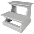 NovaSolo Halifax Bed Step Stool in Pure White
