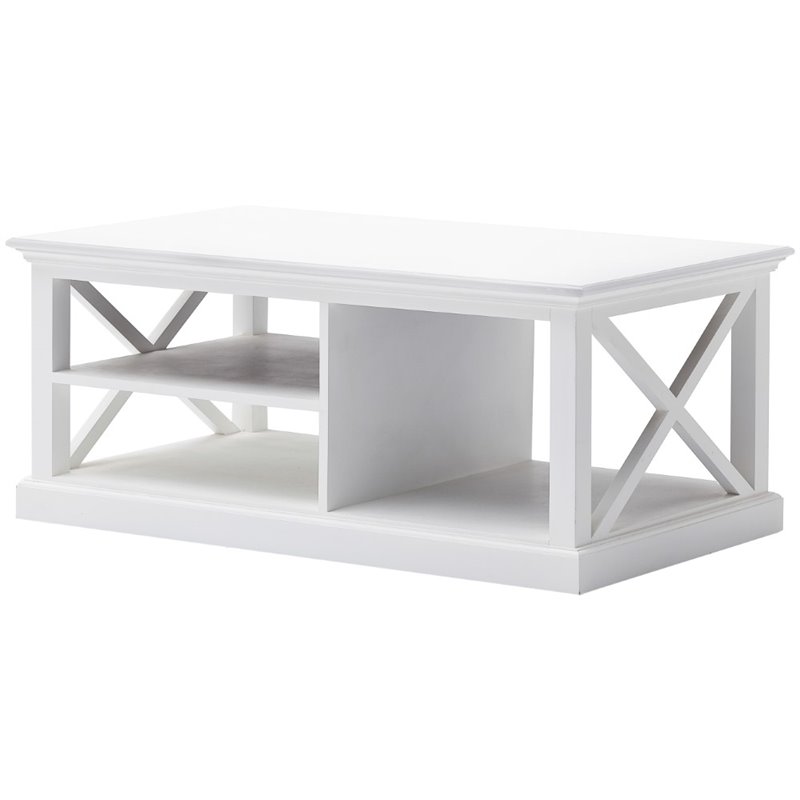 NovaSolo Halifax Coffee Table Wood in Pure White