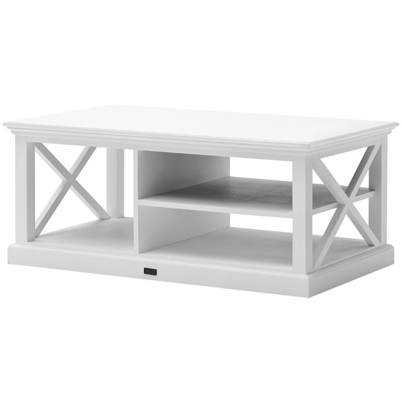 NovaSolo Halifax Coffee Table Wood in Pure White