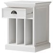 NovaSolo Halifax 1 Drawer Nightstand in Pure White
