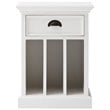 NovaSolo Halifax 1 Drawer Nightstand in Pure White