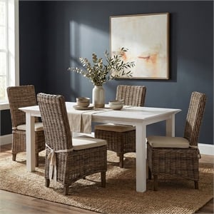 NovaSolo Halifax 63&quot Dining Table in Pure White