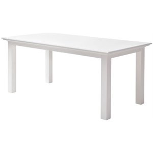 novasolo halifax dining table in pure white