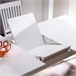 NovaSolo Halifax Dining Table with Extension in Pure White