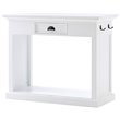 NovaSolo Halifax 3 Piece Kitchen Table Set in Pure White