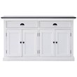 NovaSolo Halifax Contrast Classic Buffet in Pure White and Black