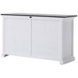 NovaSolo Halifax Contrast Classic Buffet in Pure White and Black