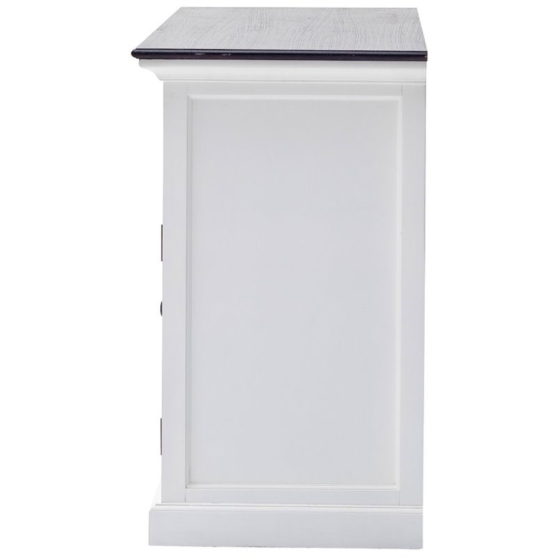NovaSolo Halifax Contrast Classic Buffet in Pure White and Black