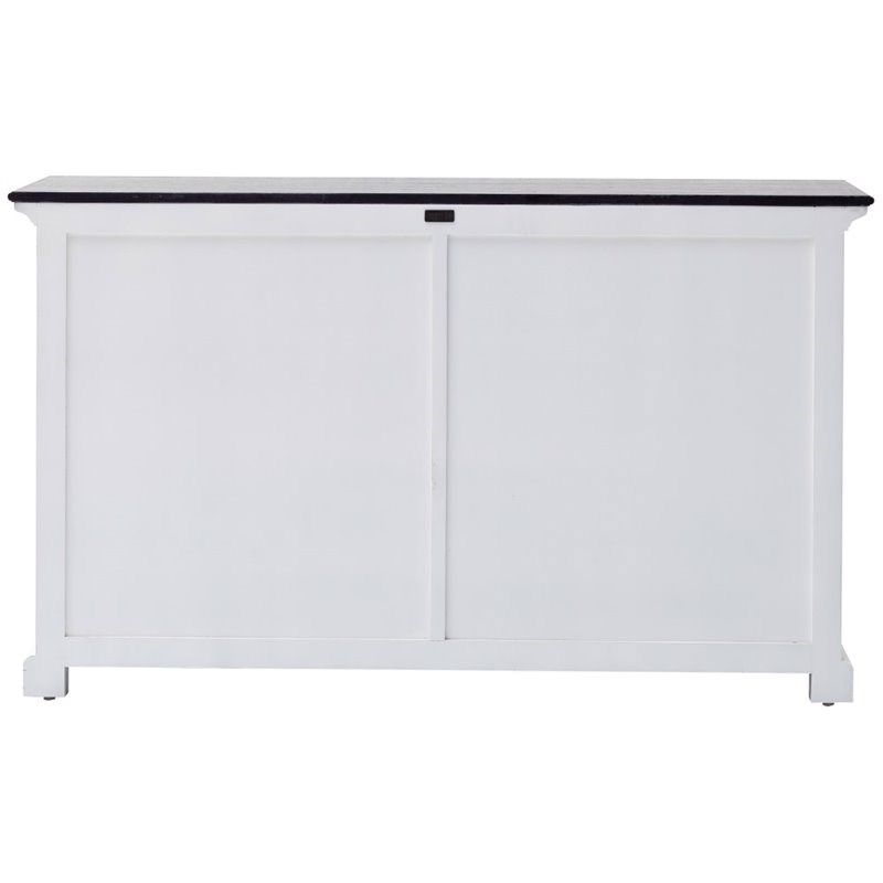 NovaSolo Halifax Contrast Classic Buffet in Pure White and Black