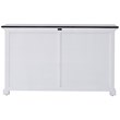 NovaSolo Halifax Contrast Classic Buffet in Pure White and Black
