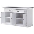 NovaSolo Halifax Contrast Classic Buffet in Pure White and Black