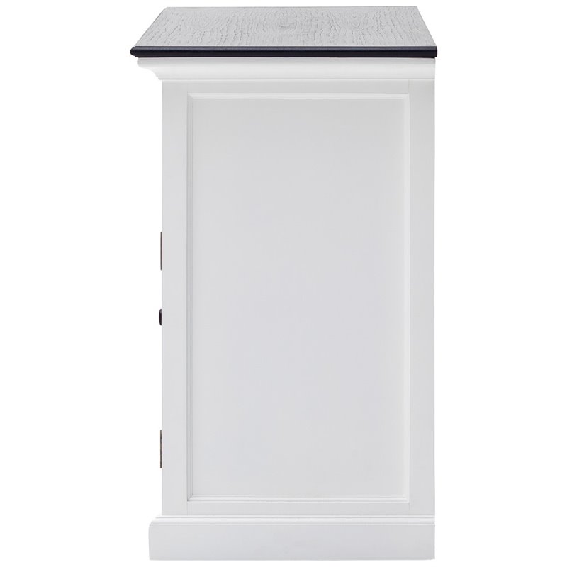 NovaSolo Halifax Contrast 2 Basket Buffet in Pure White and Black