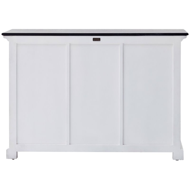 NovaSolo Halifax Contrast 2 Basket Buffet in Pure White and Black