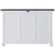NovaSolo Halifax Contrast 2 Basket Buffet in Pure White and Black