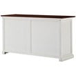 NovaSolo Halifax Accent Classic Buffet in Pure White and Dark Wood