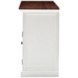 NovaSolo Halifax Accent Classic Buffet in Pure White and Dark Wood