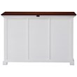 NovaSolo Halifax Accent 2 Basket Buffet in Pure White and Dark Wood