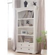 NovaSolo Provence 4 Shelf Bookcase in Pure White