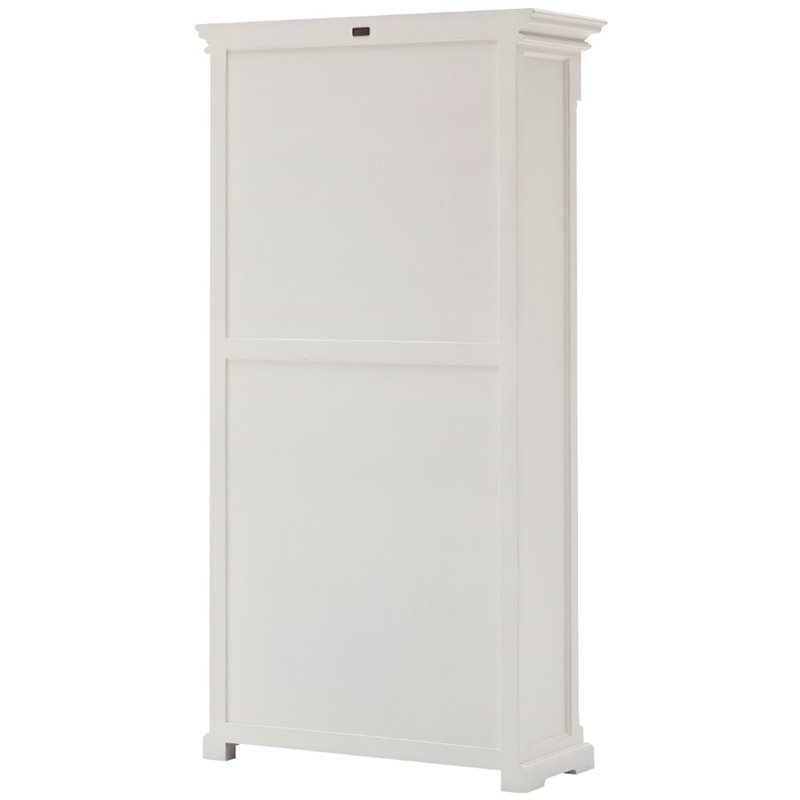 NovaSolo Provence 4 Shelf Bookcase in Pure White
