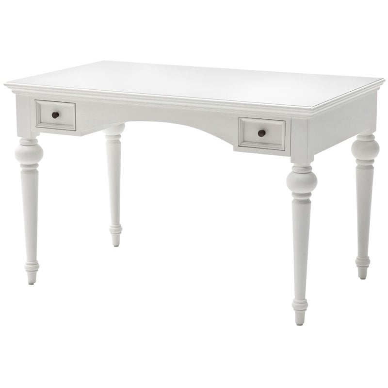 NovaSolo Provence Writing Desk in Pure White
