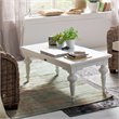 NovaSolo Provence Rectangular Coffee Table Wood in Pure White